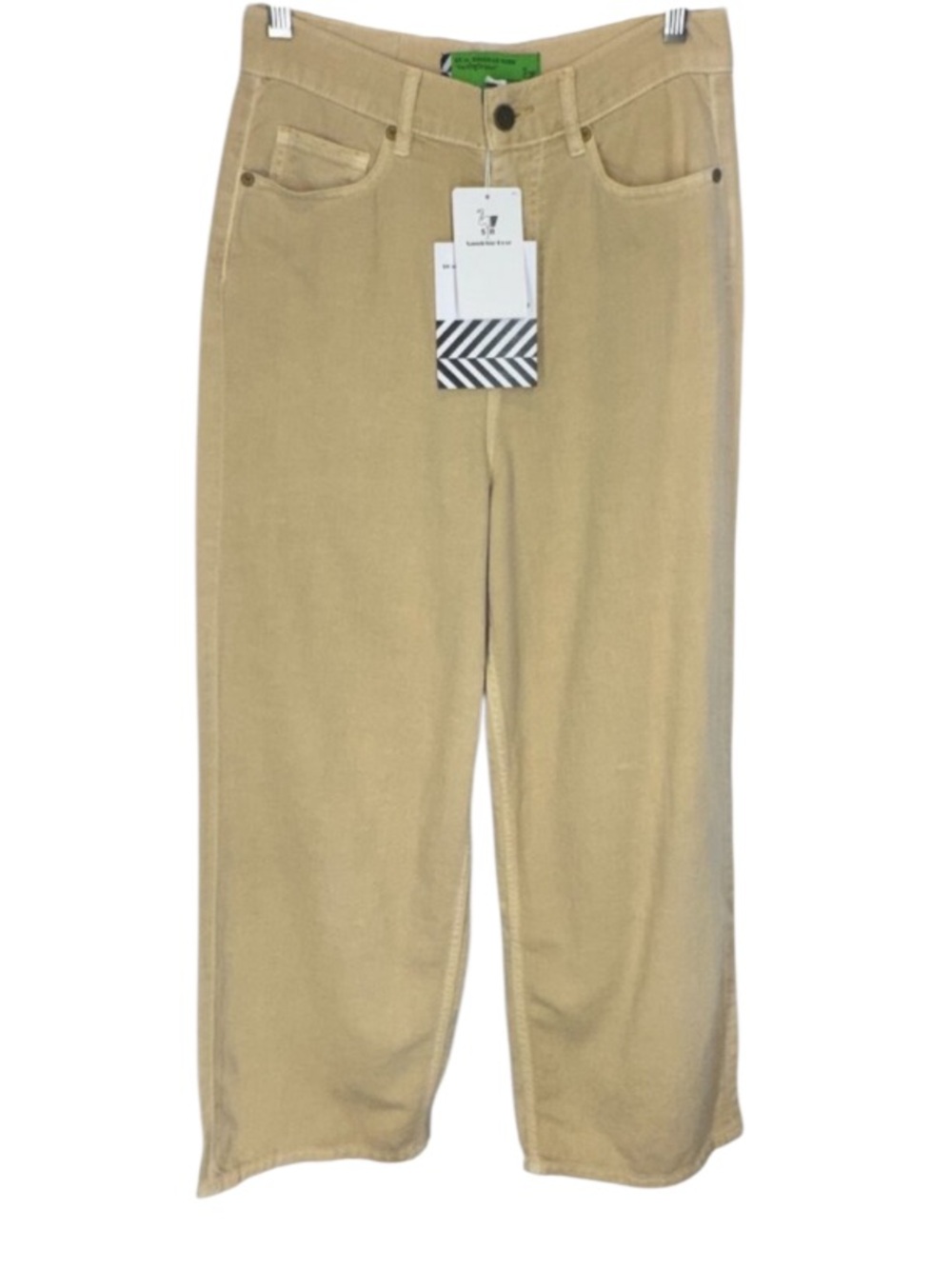 NWT Free People x Sandrine Rose Linen Wide Leg Jeans in Sunflower